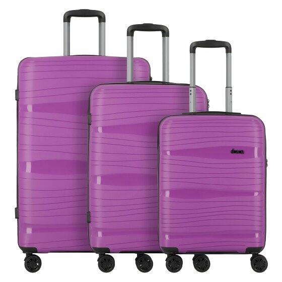 d&n Travel Line 4300 4 kółka Zestaw walizek 3-części