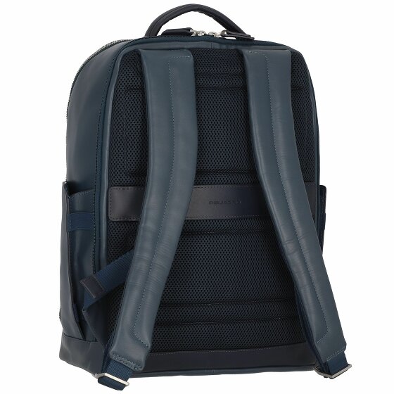Piquadro Skórzany plecak Cary 40 cm z przegrodą na laptopa