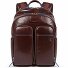  Blue Square Revamp Backpack RFID Leather 39 cm Laptop Compartment Model mahogany